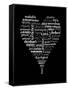 Translation of Love (black)-Tenisha Proctor-Framed Stretched Canvas