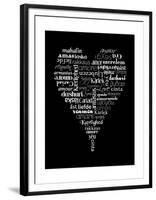 Translation of Love (black)-Tenisha Proctor-Framed Art Print