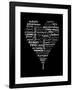 Translation of Love (black)-Tenisha Proctor-Framed Art Print