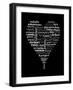 Translation of Love (black)-Tenisha Proctor-Framed Art Print