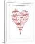 Translation of Love (white)-Tenisha Proctor-Framed Art Print