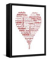 Translation of Love (white)-Tenisha Proctor-Framed Stretched Canvas