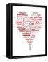 Translation of Love (white)-Tenisha Proctor-Framed Stretched Canvas