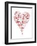 Translation of Love (white)-Tenisha Proctor-Framed Art Print