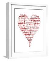 Translation of Love (white)-Tenisha Proctor-Framed Art Print