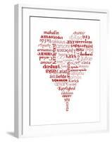 Translation of Love (white)-Tenisha Proctor-Framed Art Print