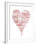 Translation of Love (white)-Tenisha Proctor-Framed Art Print