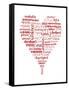 Translation of Love (white)-Tenisha Proctor-Framed Stretched Canvas