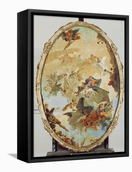 Translation of the Holy House from Nazareth to Loreto-Giovanni Battista Tiepolo-Framed Stretched Canvas