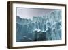 Translucent Blue Icicles in a Frozen Ice Wall-Felix Lipov-Framed Photographic Print