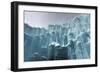 Translucent Blue Icicles in a Frozen Ice Wall-Felix Lipov-Framed Photographic Print