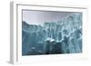 Translucent Blue Icicles in a Frozen Ice Wall-Felix Lipov-Framed Photographic Print