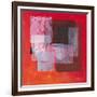 Transparence on Red-Valerie Roy-Framed Art Print