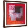 Transparence on Red-Valerie Roy-Framed Art Print