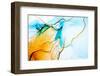 Transparent Creativity. Abstract Artwork. Trendy Wallpaper. Ink Colors are Amazingly Bright, Lumino-CARACOLLA-Framed Photographic Print