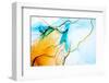 Transparent Creativity. Abstract Artwork. Trendy Wallpaper. Ink Colors are Amazingly Bright, Lumino-CARACOLLA-Framed Photographic Print