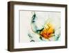 Transparent Creativity. Abstract Artwork. Trendy Wallpaper. Ink Colors are Amazingly Bright, Lumino-CARACOLLA-Framed Photographic Print