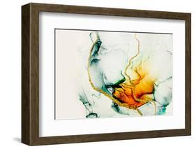 Transparent Creativity. Abstract Artwork. Trendy Wallpaper. Ink Colors are Amazingly Bright, Lumino-CARACOLLA-Framed Photographic Print