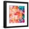 Transparent Orange Pink Blue-null-Framed Art Print