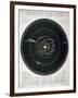 Transparent Solar System, Educational Plate, C1857-null-Framed Giclee Print