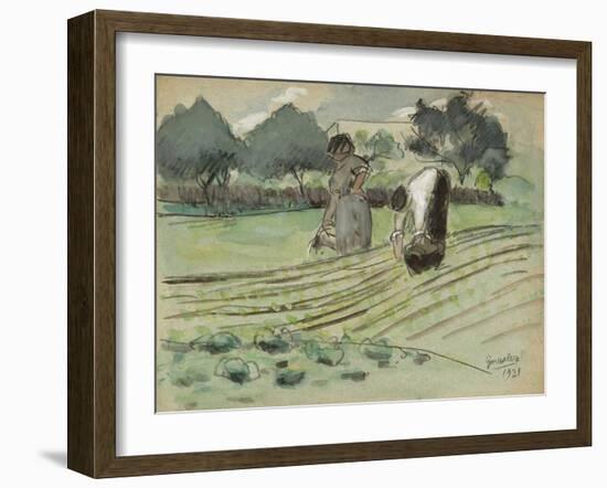 Transplanting and Watering-Julio González-Framed Giclee Print