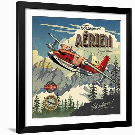 Transport aérien-Bruno Pozzo-Framed Art Print