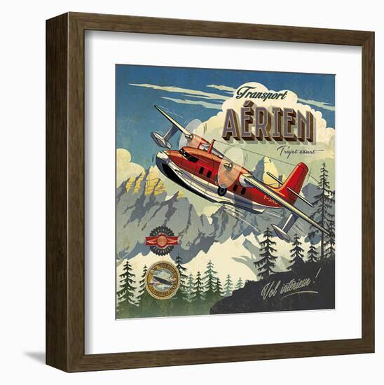 Transport aérien-Bruno Pozzo-Framed Art Print