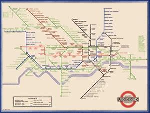 london underground map harry beck 1933 by transport for london