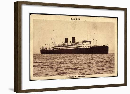 Transport Maritimes, Sgtm, Dampfschiff Campana-null-Framed Giclee Print