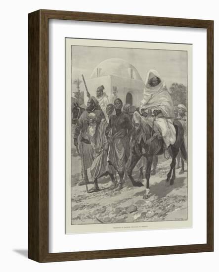 Transport of Moorish Prisoners in Morocco-Richard Caton Woodville II-Framed Giclee Print