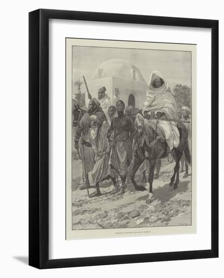 Transport of Moorish Prisoners in Morocco-Richard Caton Woodville II-Framed Giclee Print