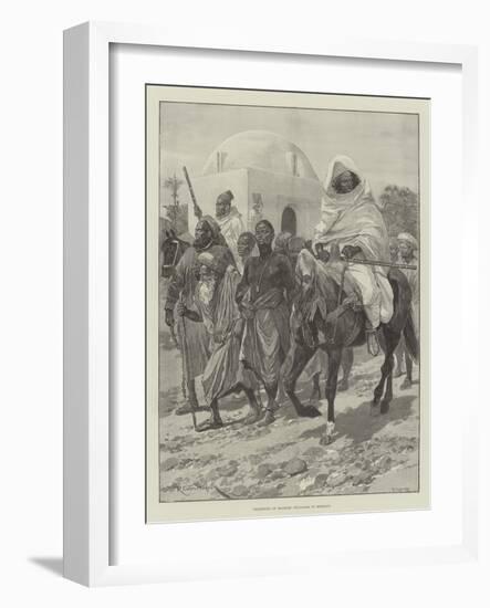 Transport of Moorish Prisoners in Morocco-Richard Caton Woodville II-Framed Giclee Print
