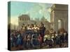 Transport of Prostitutes by Wagon to Salpetriere-Etienne Jeaurat-Stretched Canvas