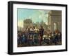 Transport of Prostitutes by Wagon to Salpetriere-Etienne Jeaurat-Framed Giclee Print