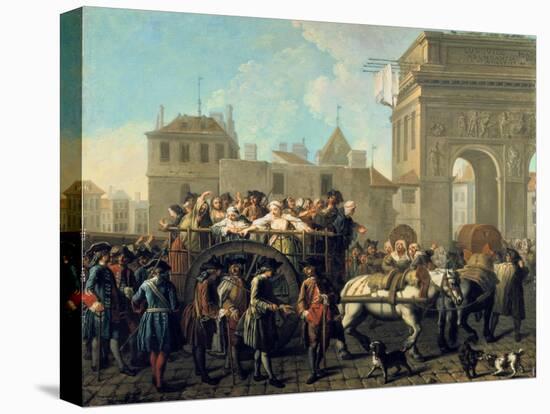 Transport of Prostitutes to the Salpetriere, C1760-1770-Etienne Jeaurat-Stretched Canvas
