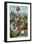 Transport of the Balloon 'Entreprenant' from Mauberge to Charleroi, 1794-null-Framed Giclee Print