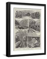 Transport of Trees in the Forests of the Himalayas-null-Framed Giclee Print