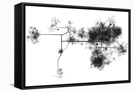 Transport System-kentoh-Framed Stretched Canvas