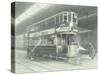 Transport Workers Washing a Tram at the Holloway Car Shed, London, 1932-null-Stretched Canvas