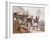 Transportation of Coffee from a Voyage to Brazil by Jean-Baptiste Debret, Brazil 19th Century-null-Framed Giclee Print