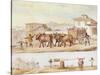 Transportation of Meat and the Yoke for Directing the Oxen, 1834-null-Stretched Canvas