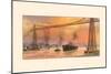 Transporter Bridge-null-Mounted Art Print