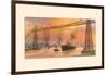 Transporter Bridge-null-Framed Art Print