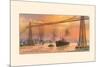 Transporter Bridge-null-Mounted Art Print