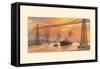 Transporter Bridge-null-Framed Stretched Canvas