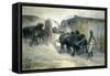 Transporting a Block-Giuseppe Roncelli-Framed Stretched Canvas