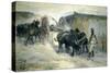 Transporting a Block-Giuseppe Roncelli-Stretched Canvas