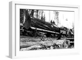 Transporting Fallen Old Growth-Clark Kinsey-Framed Art Print