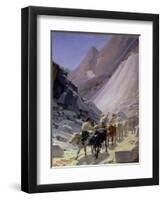 Transporting Marble at Carrara, 1868-Nikolai Nikolaevich Ge-Framed Giclee Print