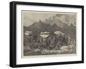 Transporting Merchandise in Eastern Turkestan-Guillaume Regamey-Framed Giclee Print